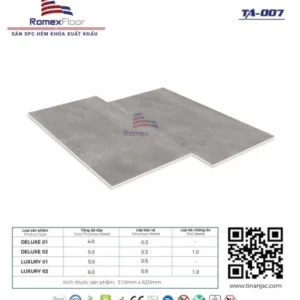 Sàn Nhựa Hèm Khóa Romex Floor Ta007